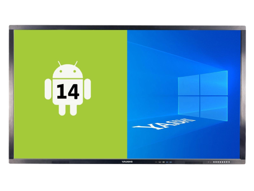 YASHI DISPLAY TOUCH INTERATTIVO 86 16:9 500 CDM 4K UHD, 8GB RAM / 128 GB, WIFI, WEBCAM, ANDROID 14